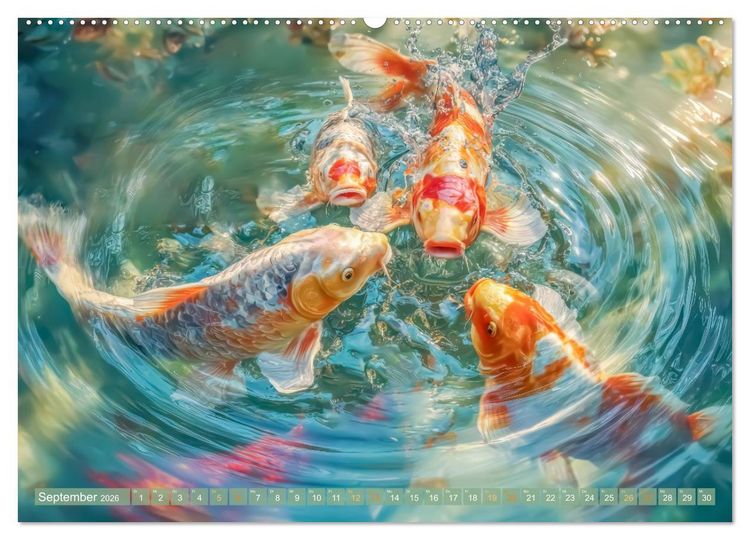 Produktbild: Kois - Ein Juwel unter Fischen (hochwertiger Premium Wandkalender 2026 DIN A2 quer), Kunstdruck in Hochglanz