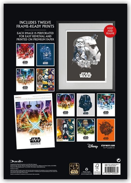 Produktbild: Star Wars A3-Deluxe Kalender 2027 &ndash; Collectors Edition Wandkalender