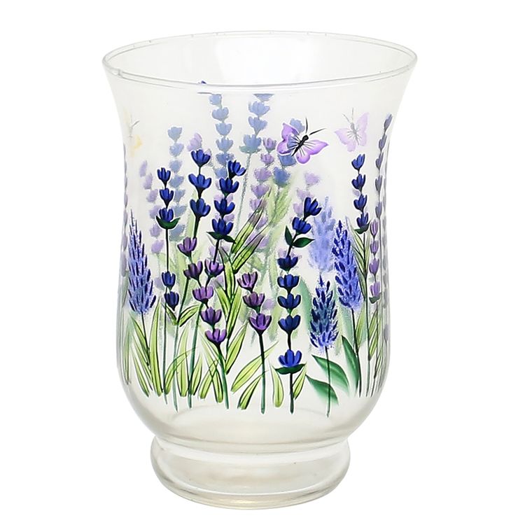 Produktbild: HTI-Living Glas Windlicht Lavendel