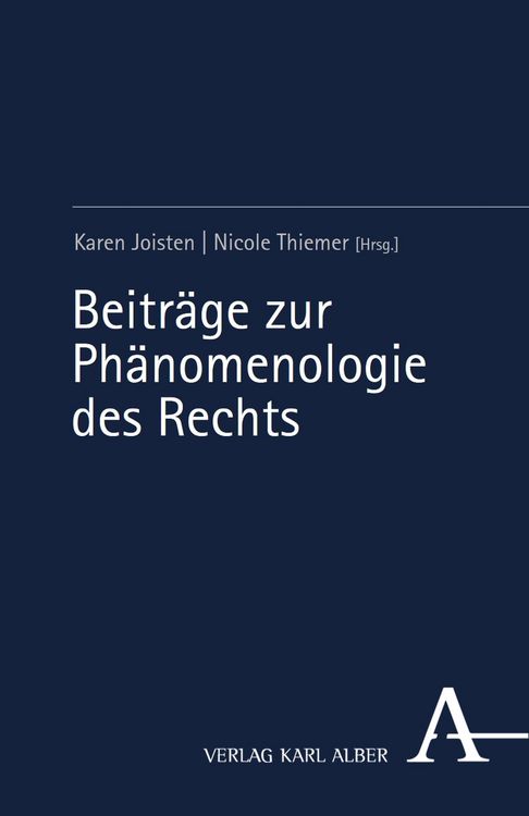 Produktbild: Beitr&auml;ge zur Ph&auml;nomenologie des Rechts