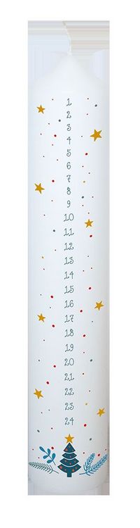 Produktbild: Adventskalenderkerze Tannenzweig