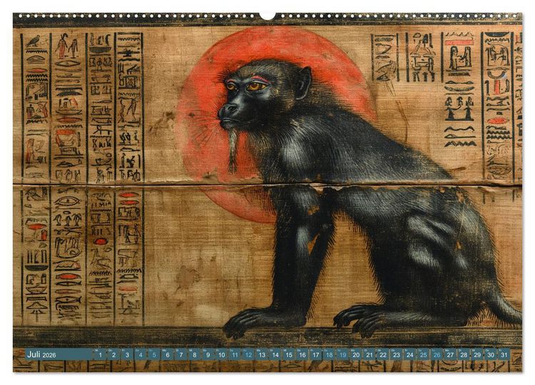 Produktbild: Papyrus-Propheten - KI-Enth&uuml;llungen aus der Vergangenheit (Wandkalender 2026 DIN A2 quer), CALVENDO Monatskalender