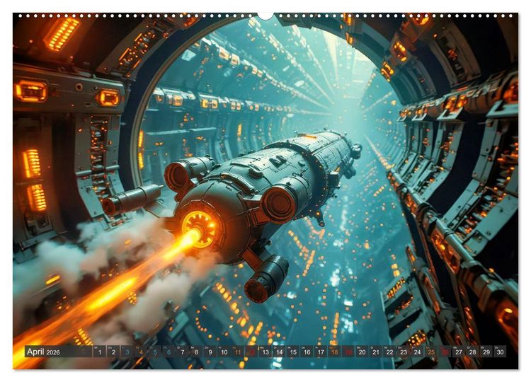 Produktbild: Generationsraumschiffe (Wandkalender 2026 DIN A2 quer), CALVENDO Monatskalender