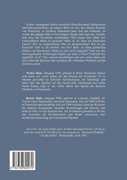 Produktbild: Kaiserin Elisabeth und die historische Wahrheit