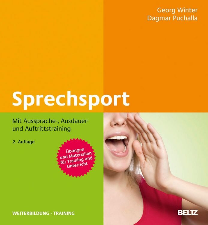 Produktbild: Sprechsport mit Aussprache-, Ausdauer- und Auftrittstraining