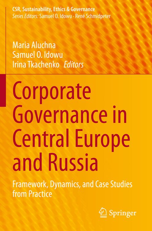 Produktbild: Corporate Governance in Central Europe and Russia