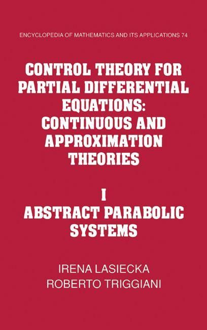 Produktbild: Control Theory for Partial Differential Equations
