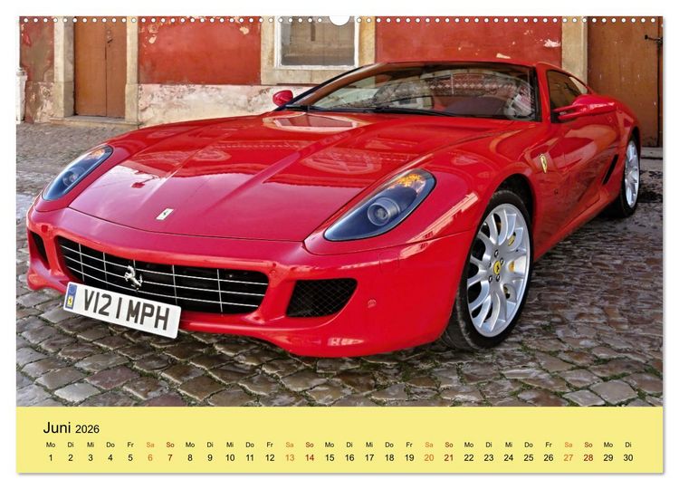 Produktbild: Supersportler mit viel PS (hochwertiger Premium Wandkalender 2026 DIN A2 quer), Kunstdruck in Hochglanz