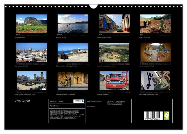 Produktbild: Viva Cuba! (Wandkalender 2026 DIN A3 quer), CALVENDO Monatskalender