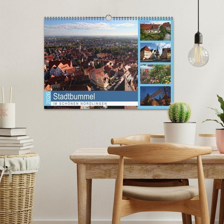 Produktbild: Stadtbummel im sch&ouml;nen N&ouml;rdlingen (Wandkalender 2026 DIN A3 quer), CALVENDO Monatskalender
