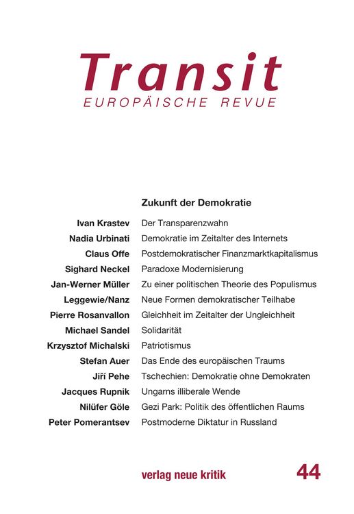 Produktbild: Transit 44. Europ&auml;ische Revue