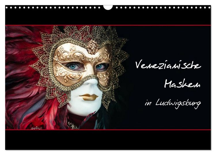 Produktbild: Venezianische Masken in Ludwigsburg (Wandkalender 2027 DIN A3 quer), CALVENDO Monatskalender