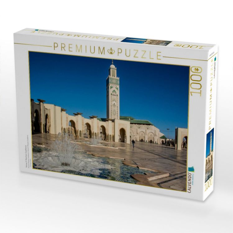 Produktbild: CALVENDO Puzzle Hassan II. Moschee, Casablanca | 1000 Teile Lege-Gr&ouml;&szlig;e 64x48cm Foto-Puzzle f&uuml;r gl&uuml;ckliche Stunden