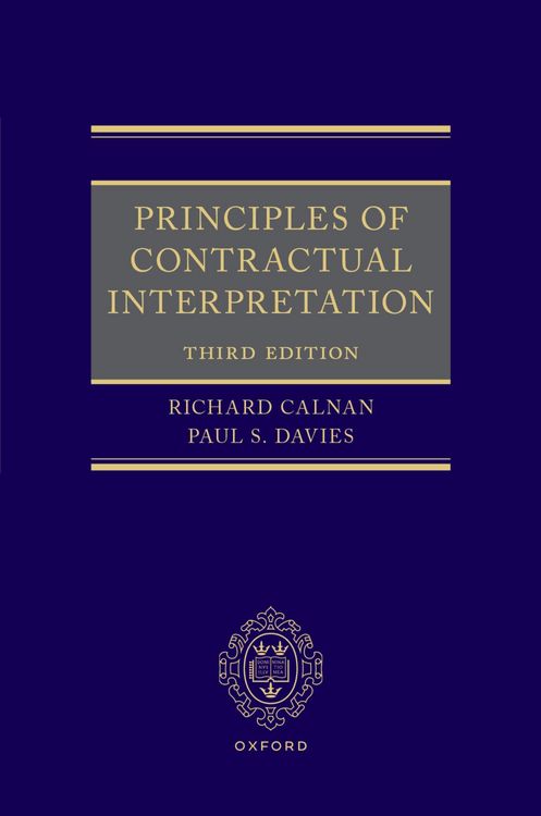 Produktbild: Principles of Contractual Interpretation