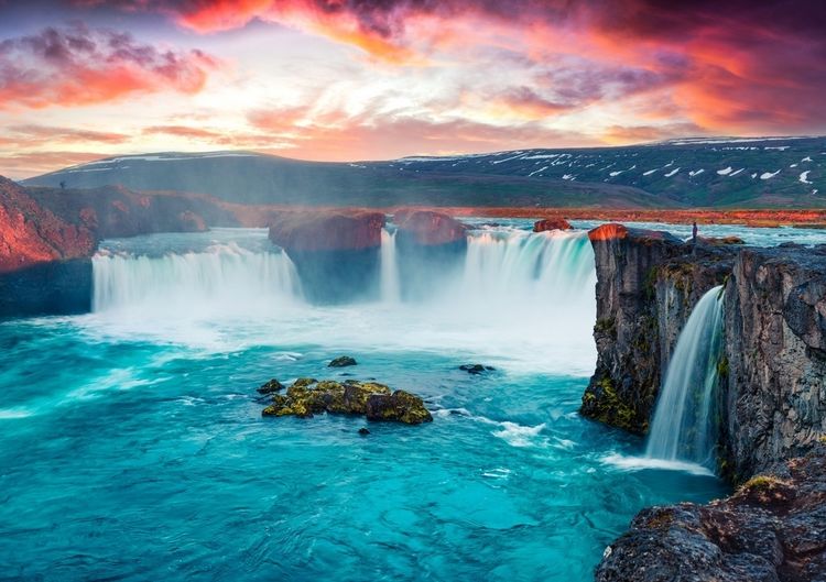 Produktbild: Lais Puzzle Godafoss Wasserfall 1000 Teile