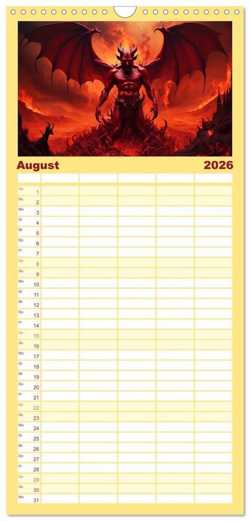 Produktbild: Familienplaner 2026 - Im Reich der M&auml;rchen, Mythen und Legenden mit 5 Spalten (Wandkalender, 21 x 45 cm) CALVENDO