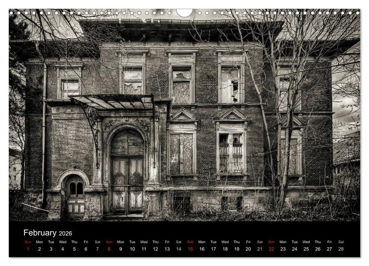 Produktbild: Abandoned Places Haunted Houses (Wall Calendar 2026 DIN A3 landscape), CALVENDO 12 Month Wall Calendar