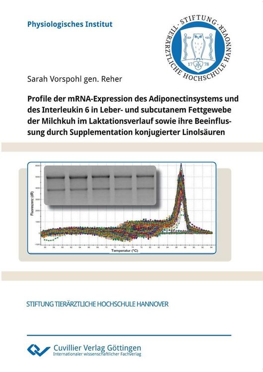 Produktbild: Profile der mRNA-Expression des Adiponectinsystems und des Interleukin 6 in Lebe