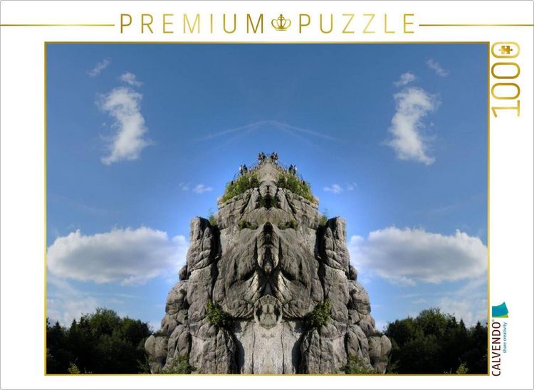 Produktbild: CALVENDO Puzzle Die Externsteine - Dimensionen im Spiegel | 1000 Teile Lege-Gr&ouml;&szlig;e 64x48cm Foto-Puzzle f&uuml;r gl&uuml;ckliche Stunden
