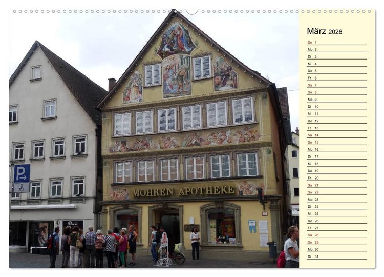 Produktbild: Unterwegs in Schw&auml;bisch Gm&uuml;nd (Wandkalender 2026 DIN A2 quer), CALVENDO Monatskalender