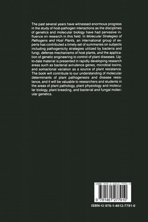 Produktbild: Molecular Strategies of Pathogens and Host Plants