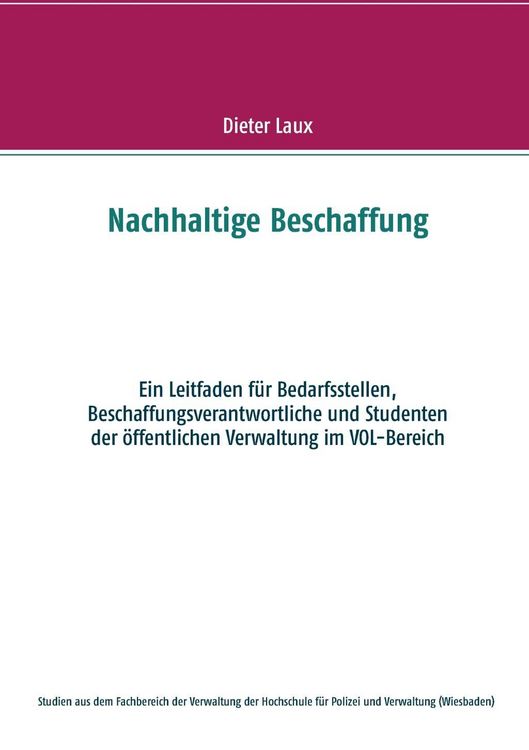 Produktbild: Nachhaltige Beschaffung