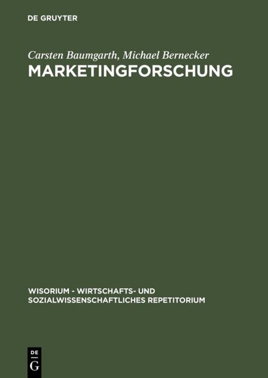 Produktbild: Marketingforschung