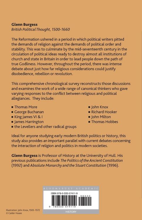 Produktbild: British Political Thought, 1500-1660