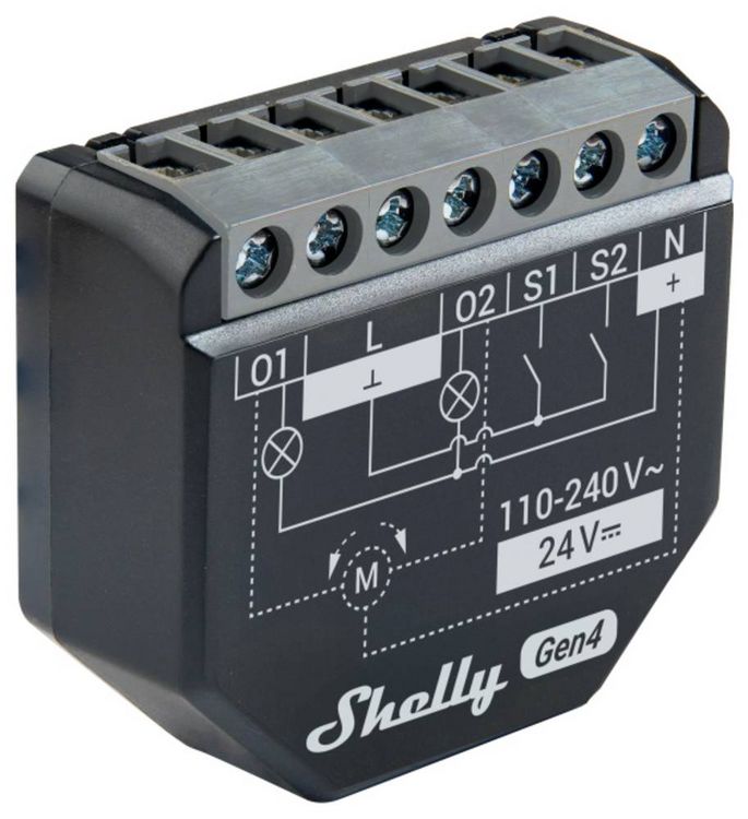 Produktbild: Shelly 2PM Gen4 Steuerger&auml;t Bluetooth, Wi-Fi, ZigBee