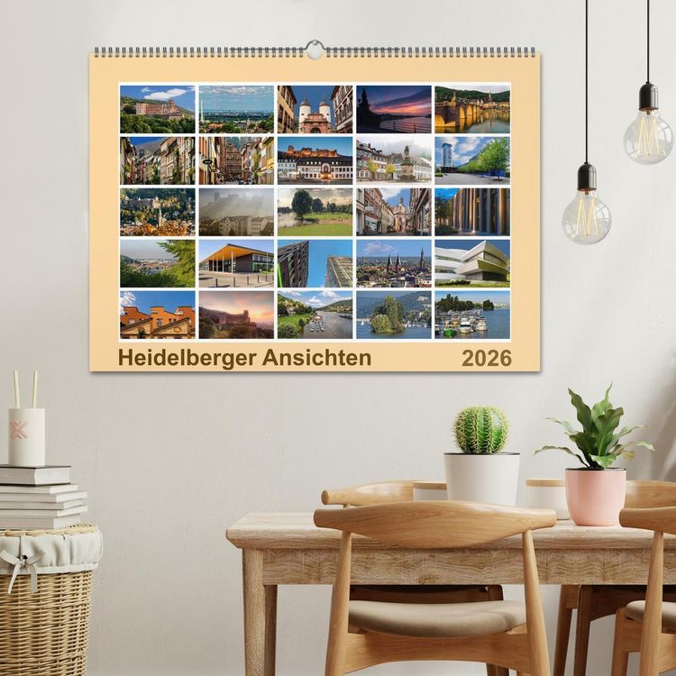 Produktbild: Heidelberg Views - Heidelberger Ansichten (Wandkalender 2026 DIN A2 quer), CALVENDO Monatskalender