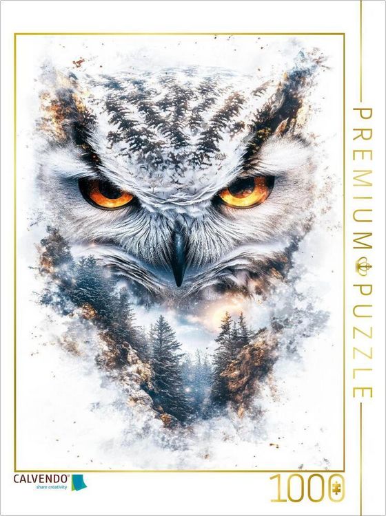 Produktbild: CALVENDO Puzzle Eule | 1000 Teile Lege-Gr&ouml;&szlig;e 64x48cm Foto-Puzzle f&uuml;r gl&uuml;ckliche Stunden