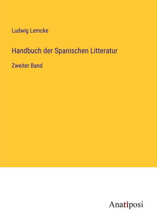 Produktbild: Handbuch der Spanischen Litteratur
