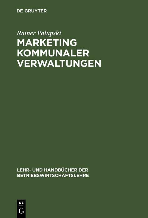 Produktbild: Marketing kommunaler Verwaltungen