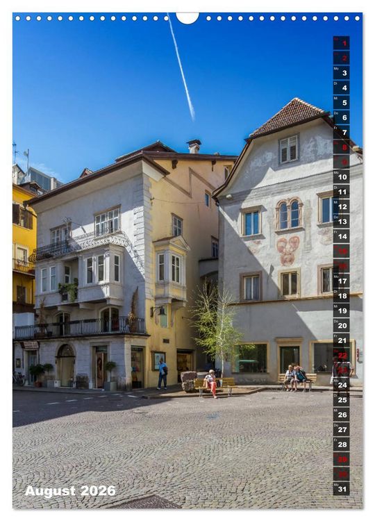 Produktbild: Stadtherz BOZEN (Wandkalender 2026 DIN A3 hoch), CALVENDO Monatskalender