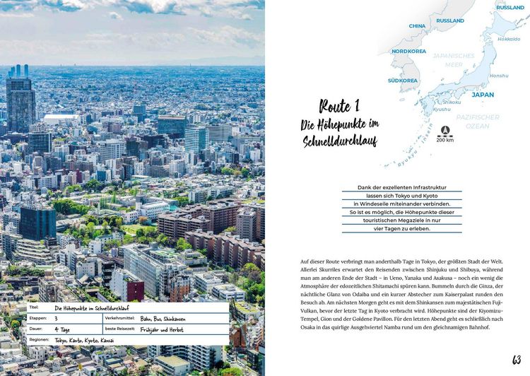 Produktbild: Reisef&uuml;hrer Japan &ndash; Reiserouten, Highlights, Inspiration