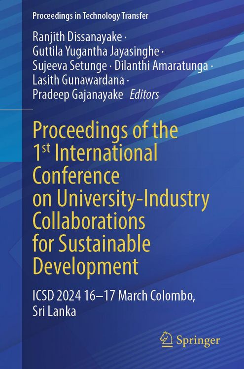 Produktbild: Proceedings of the 1st International Conference on University-Industry Collaborations for Sustainable Development