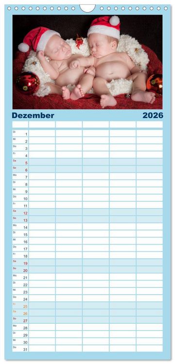 Produktbild: Familienplaner 2026 - Baby - s&uuml;&szlig;e Tr&auml;ume mit 5 Spalten (Wandkalender, 21 x 45 cm) CALVENDO