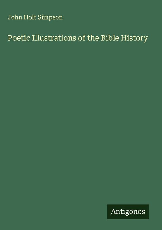 Produktbild: Poetic Illustrations of the Bible History