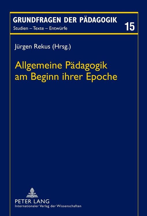 Produktbild: Allgemeine P&auml;dagogik am Beginn ihrer Epoche