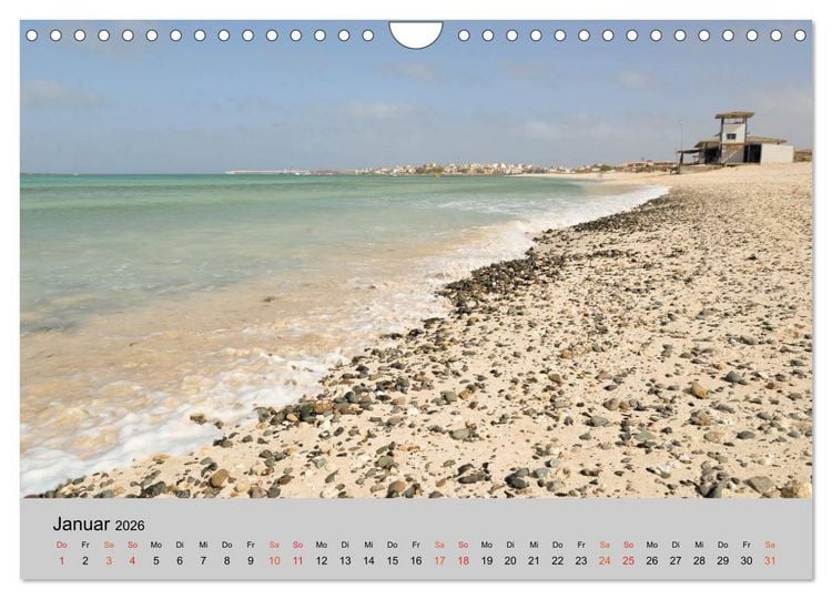 Produktbild: Boa Vista - Perle der Kapverden (Wandkalender 2026 DIN A4 quer), CALVENDO Monatskalender