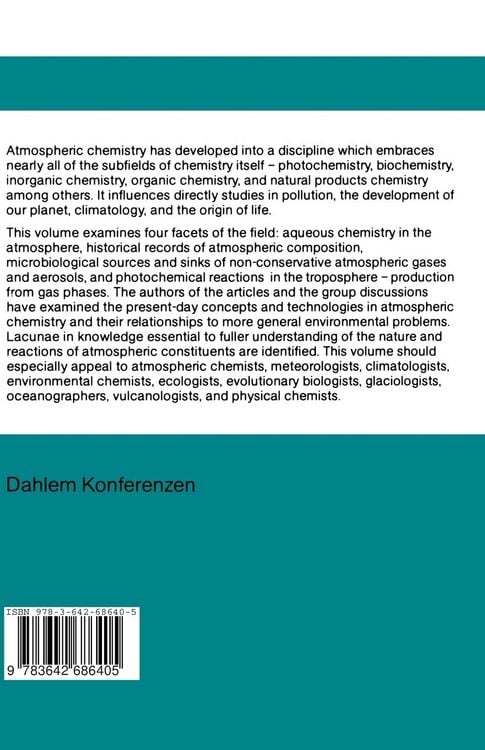 Produktbild: Atmospheric Chemistry