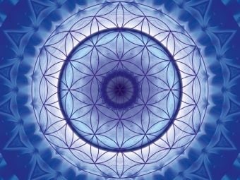 Produktbild: Mandala Blume des Lebens blau (Puzzle)