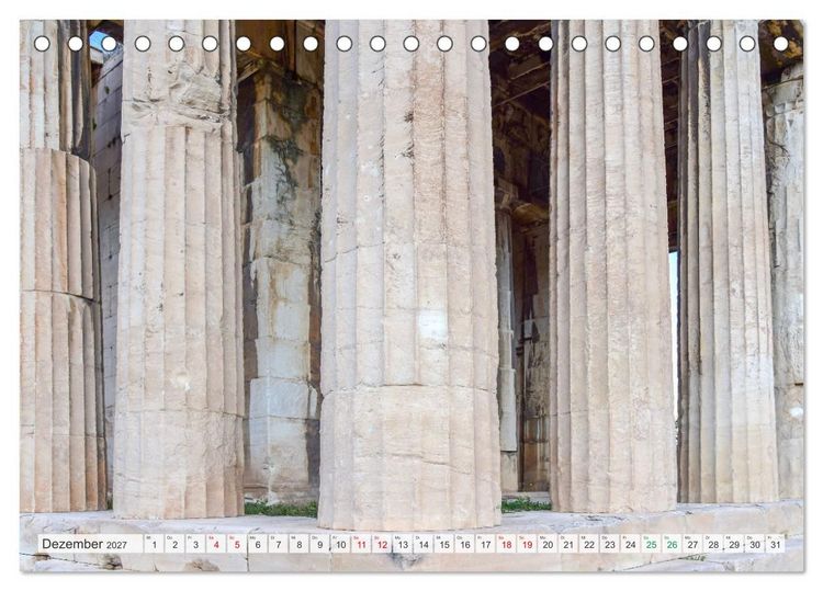 Produktbild: Die Architektur des alten Griechenlands (Tischkalender 2027 DIN A5 quer), CALVENDO Monatskalender