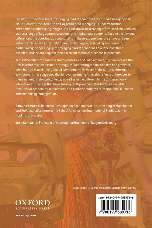 Produktbild: Innovative Firms in Emerging Market Countries