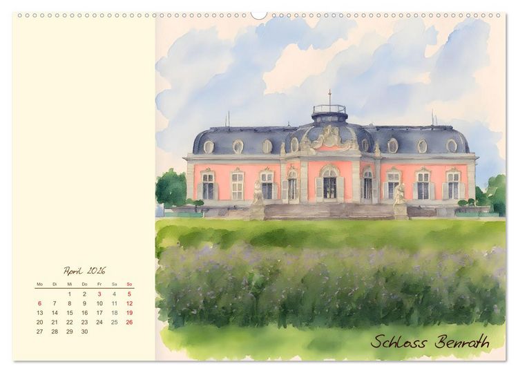 Produktbild: Schl&ouml;sser und Burgen - Romantische Reise durch Nordrhein-Westfalen (Wandkalender 2026 DIN A2 quer), CALVENDO Monatskalender