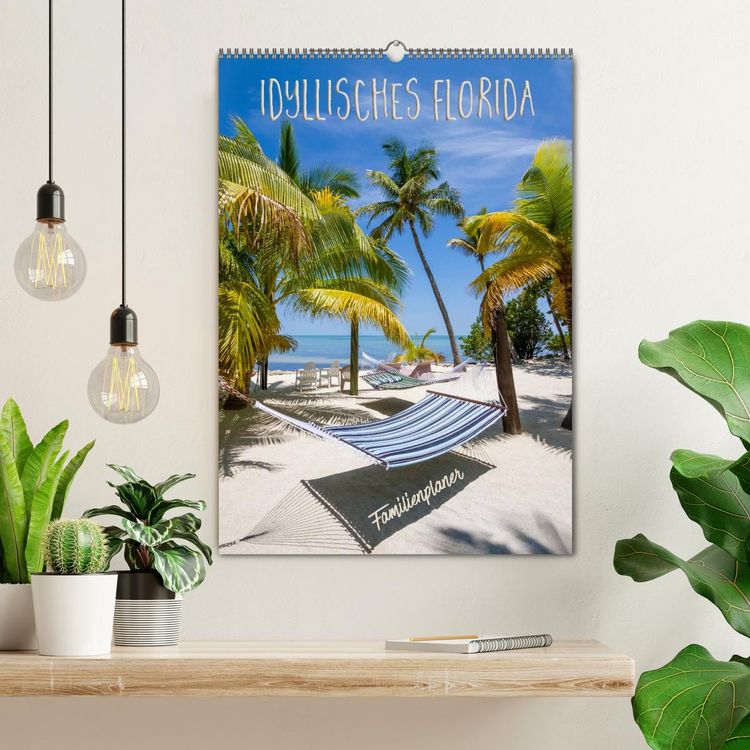 Produktbild: Idyllisches Florida / Familienplaner (Wandkalender 2026 DIN A2 hoch), CALVENDO Monatskalender