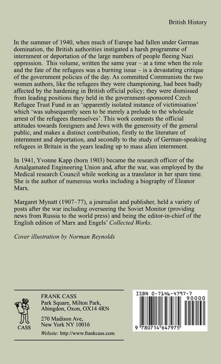 Produktbild: British Policy and the Refugees, 1933-1941