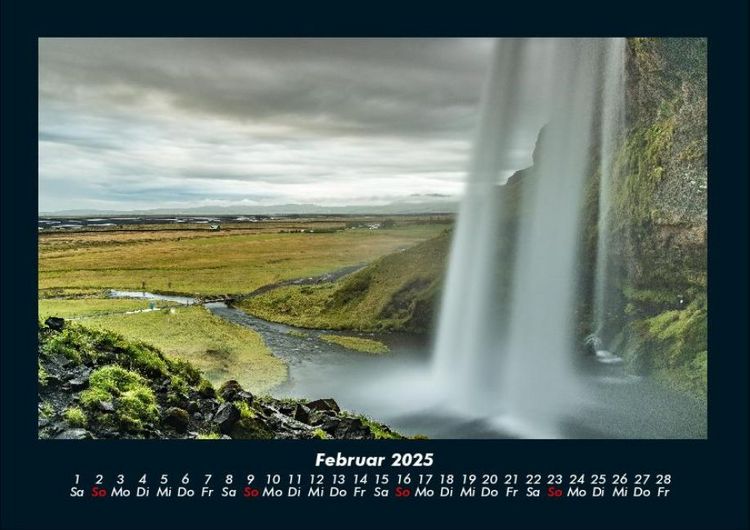 Produktbild: Wasserf&auml;lle 2025 Fotokalender DIN A4