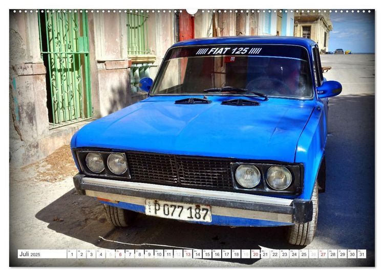 Produktbild: FIAT - Italienische Oldtimer in Kuba (Wandkalender 2025 DIN A2 quer), CALVENDO Monatskalender