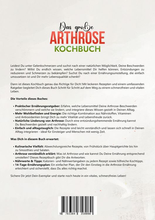 Produktbild: Das gro&szlig;e Arthrose Kochbuch